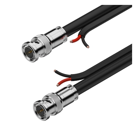 Bzbgear 1080P FHD 150ft 75-ohm Premade Shielded SDI with DC Siamese Cable BG-CAB-SDIS150